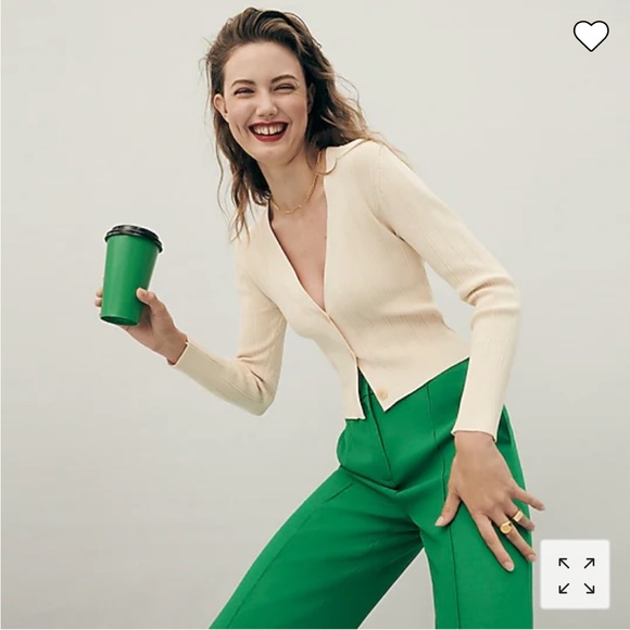 J.Crew Supersculpt V-neck cardigan sweater in black - Picture 11 of 11